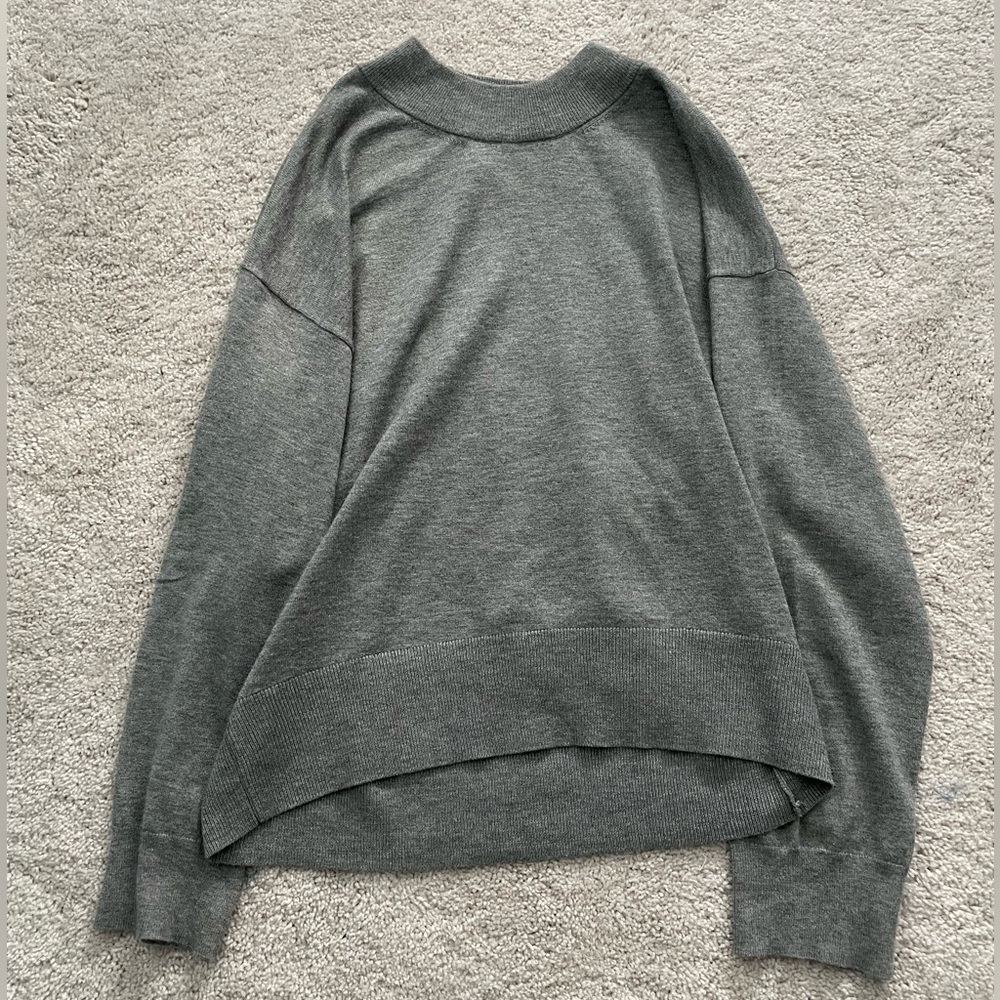 grey sweater